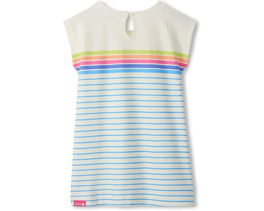 Детское платье Hatley Rainbow Stripe Slouchy с радужной полоской