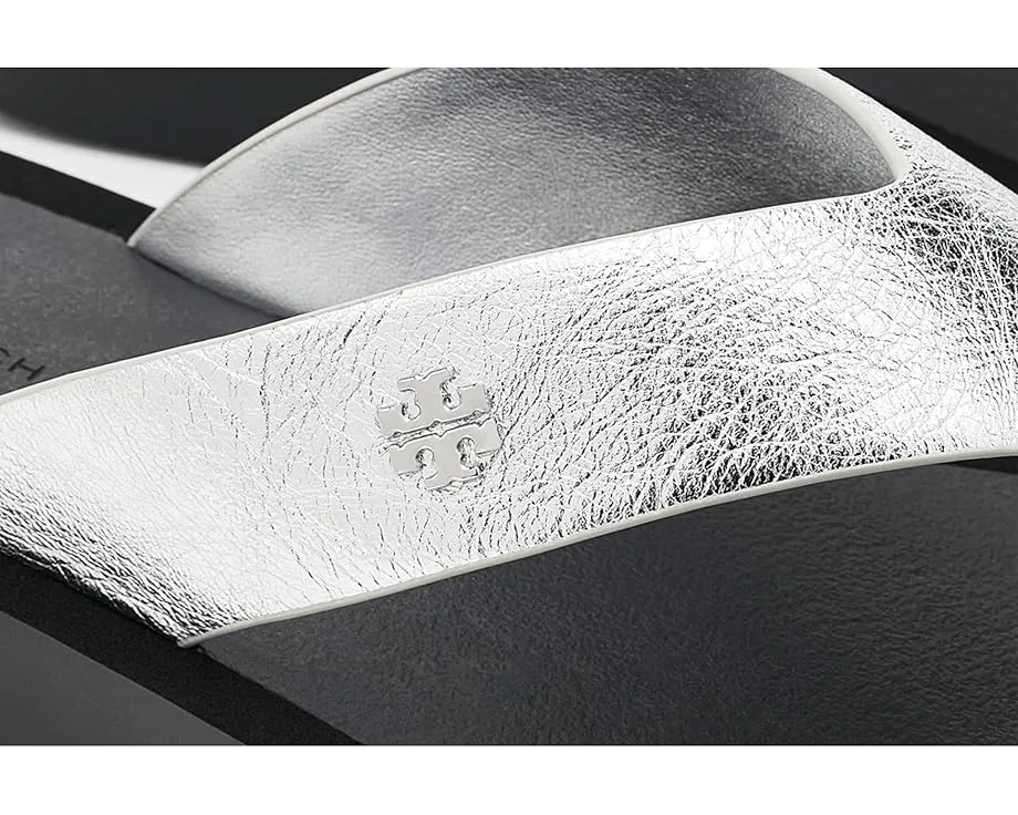 Кожаные шлепанцы Leather Platform Flip Flop от Tory Burch на платформе