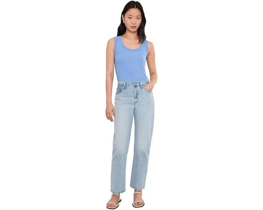 Майка NIC+ZOE Petite с ребристым узором и глубоким вырезом лодочкой