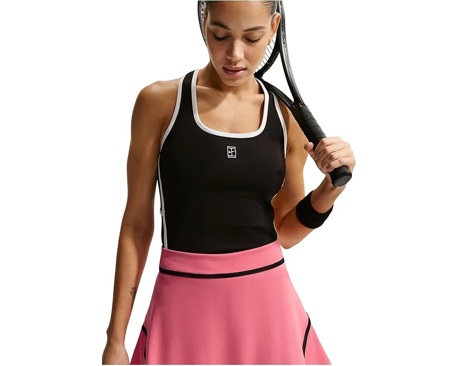 Теннисная юбка Nike Advantage Dri-FIT с высокой талией и встроенными шортами