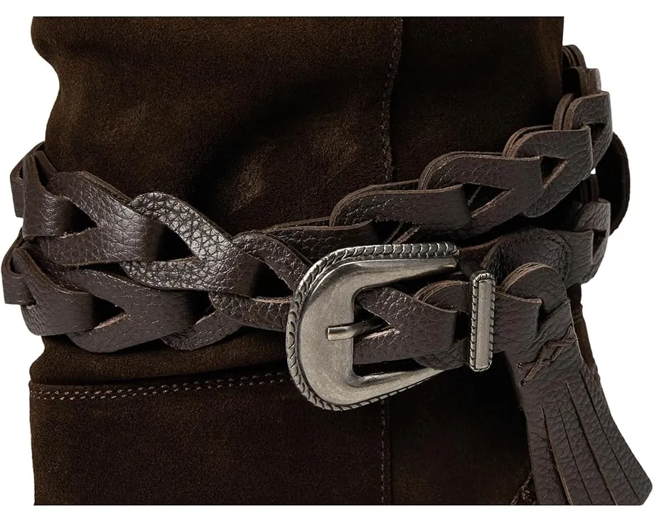 Ботинки Free People Bridget Belt Slouch с поясом из кожи и заостренным носком