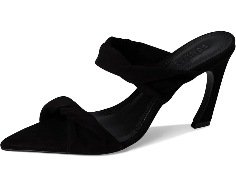 Туфли-мюли Schutz Meline из замши на скульптурной шпильке