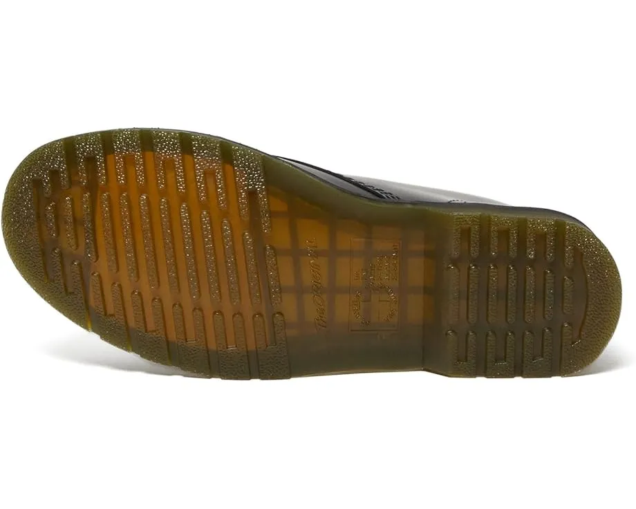 Ботинки Dr. Martens 101 Yellow Stitch с гладкой кожей и классической строчкой