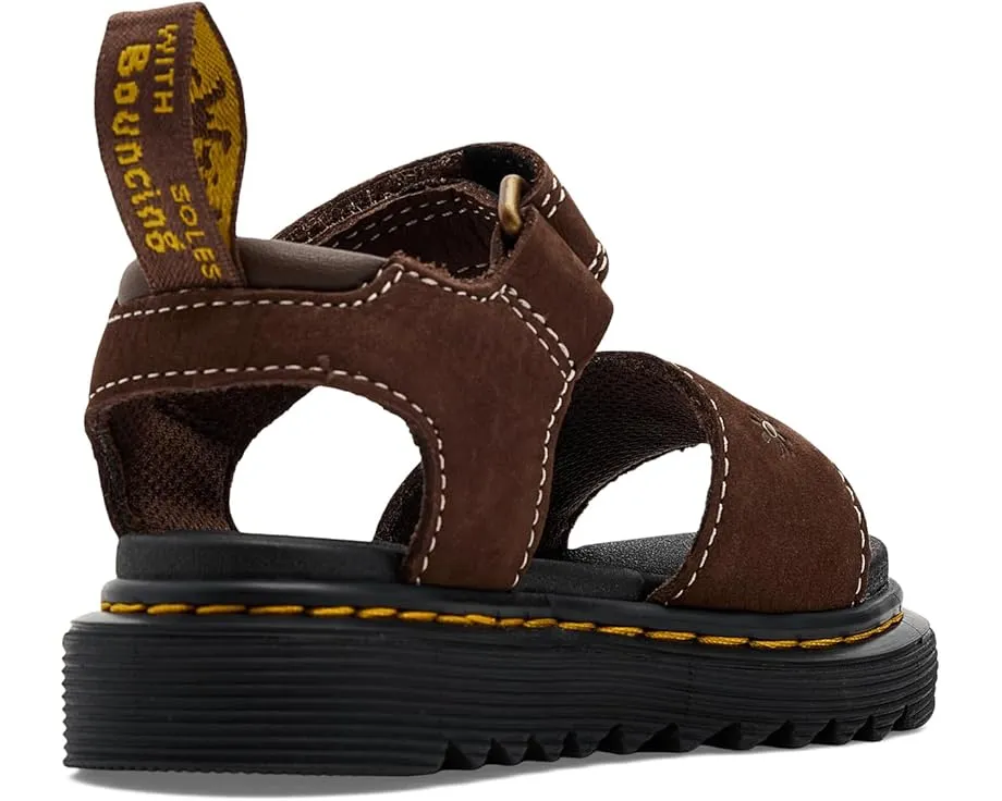 Сандалии Dr. Martens Marlowe Flower T для малышей с тиснением и пряжками