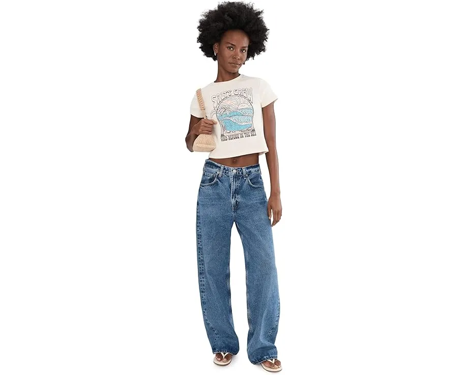 Футболка Keyhole Baby с круглой горловиной и ребристым краем Salty Crew