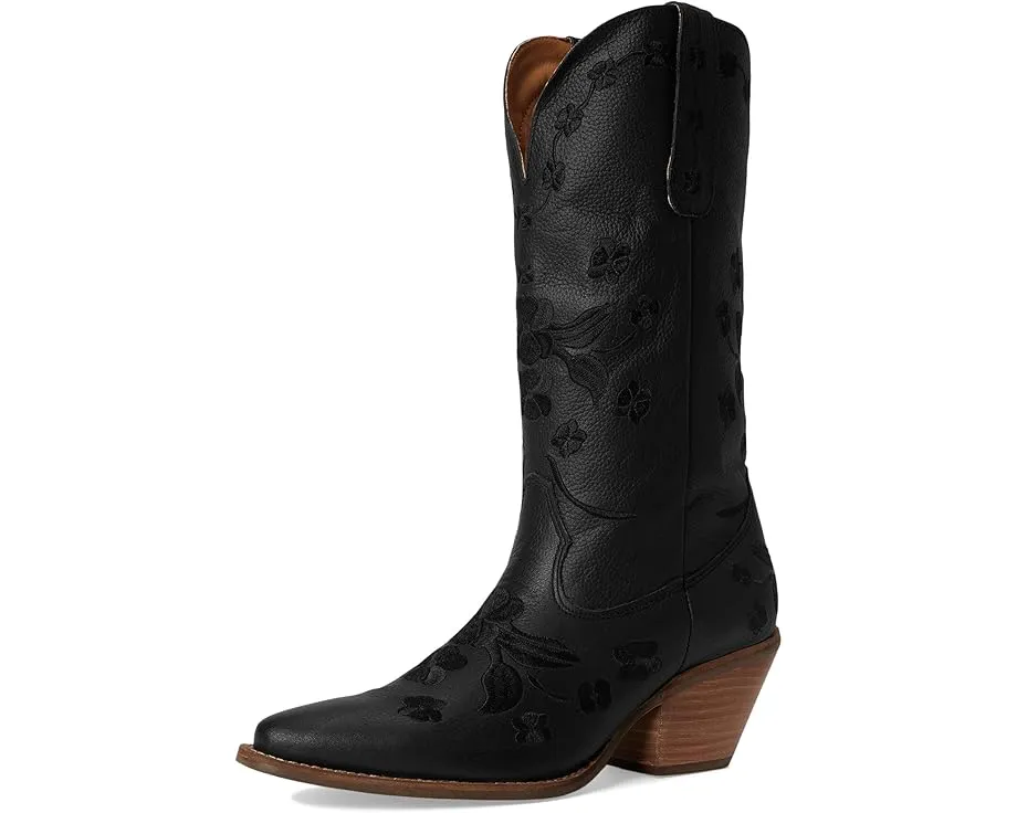 Сапоги Dingo Love Bug с цветочной вышивкой и квадратным каблуком