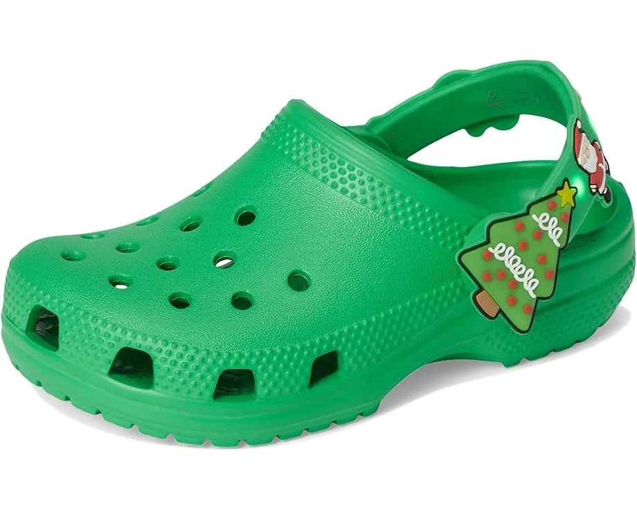 Детские кроксы Crocs Kids Classic Holiday Lights с подсветкой и регулируемым ремешком
