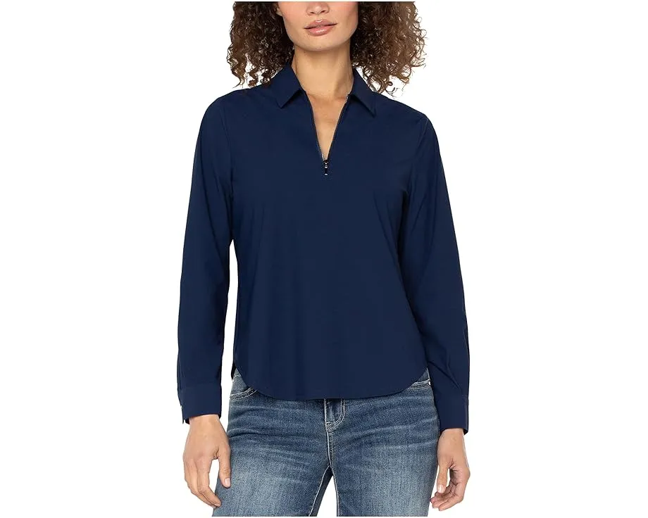 Кофта Liverpool Los Angeles с длинным рукавом, воротником и молнией спереди