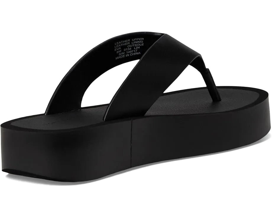 Кожаные шлепанцы Leather Platform Flip Flop от Tory Burch на платформе