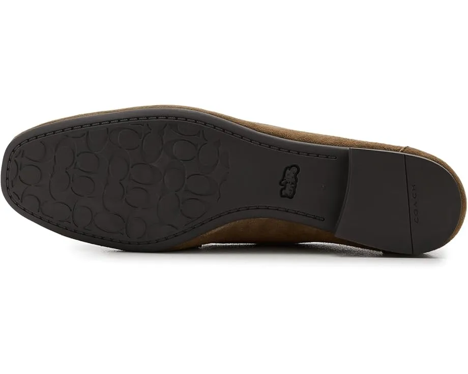Лоферы COACH Sculpted C Leather Loafers с кожаным верхом