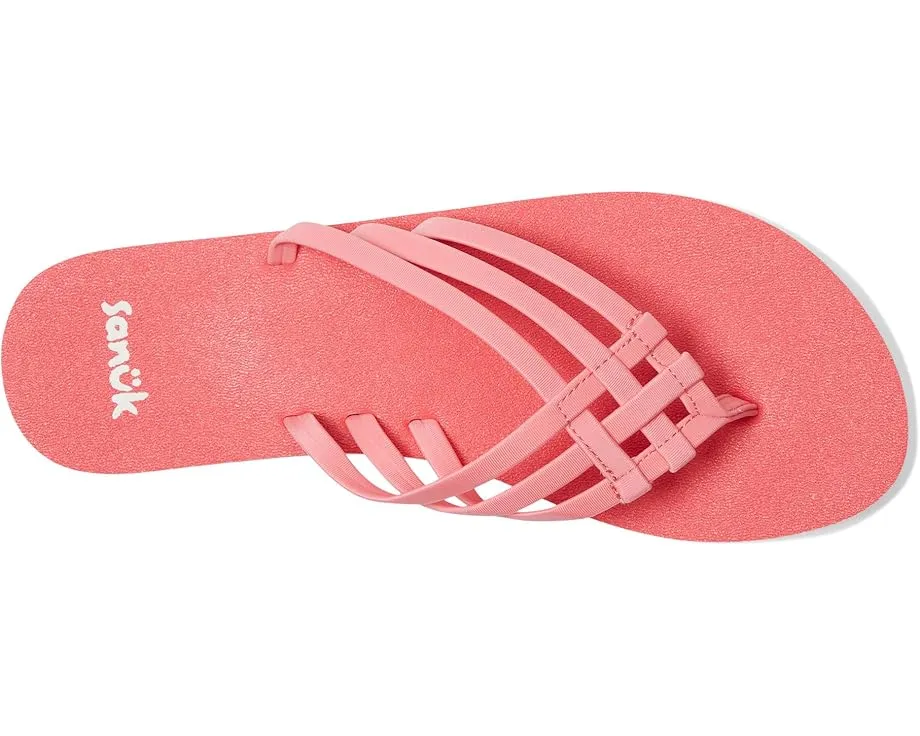 Sanuk Yoga Sandy II сланцы с несколькими ремешками и стелькой из пены с эффектом памяти