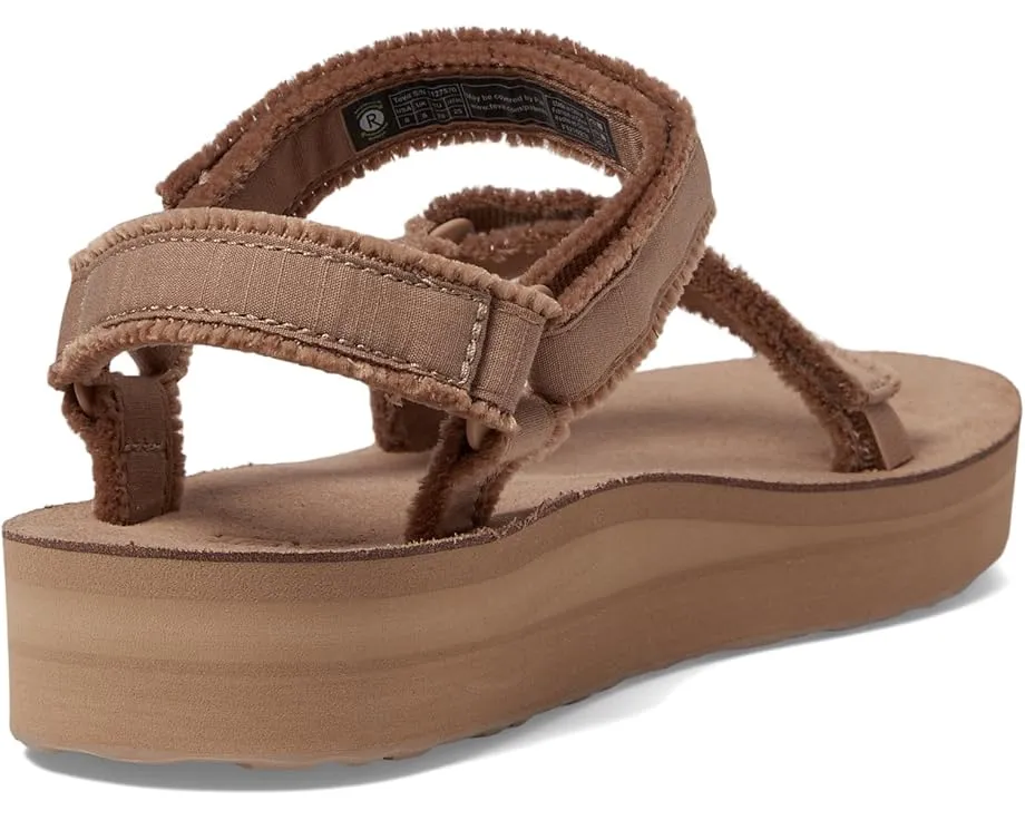 Сандалии Teva Midform Universal Canvas на платформе с застежкой на липучке