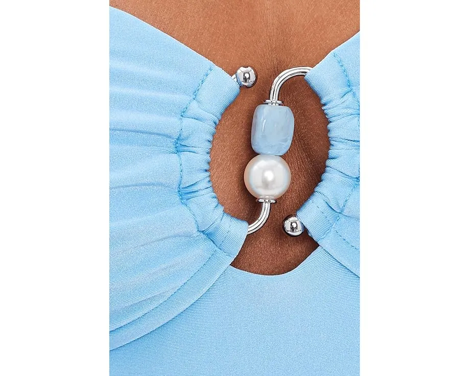 Цельный купальник-бандо Palermo с кольцом от Seafolly и боковыми косточками