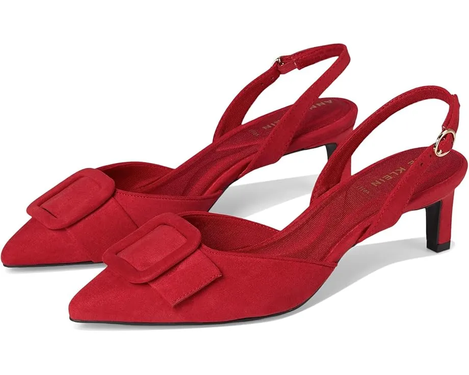 Туфли Iva от Anne Klein на устойчивом каблуке kitten heel с заостренным носком