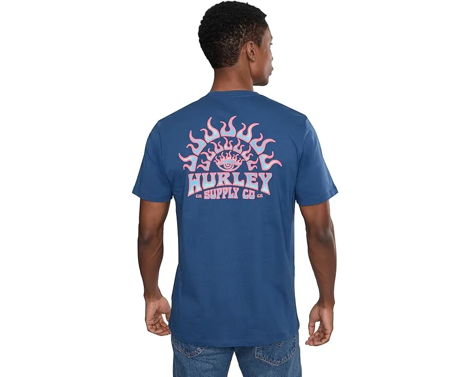Hurley All Seeing Футболка с коротким рукавом и принтом на груди и спине