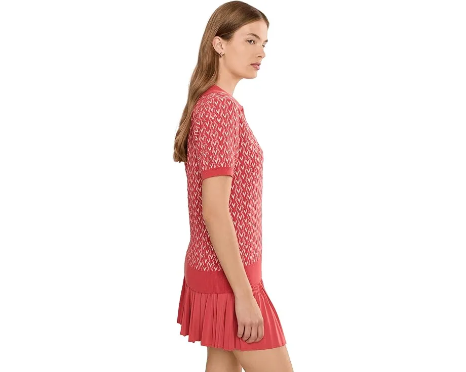 Топ Varley Ezrella Knit с воротником и ребристой отделкой