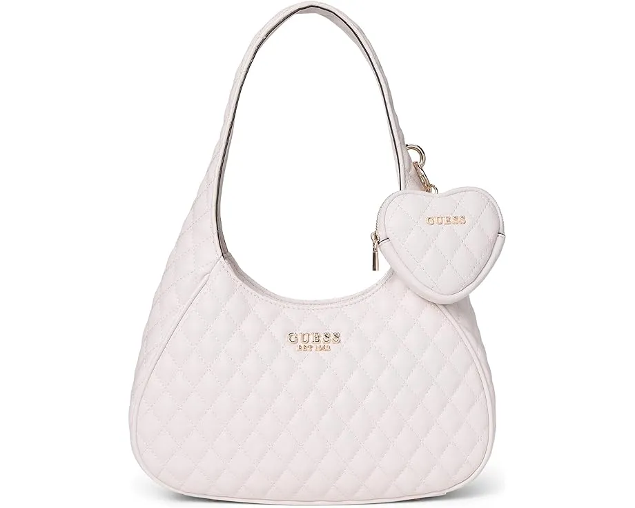 Сумка-хобо Atabey из стеганой экокожи с защитными ножками GUESS