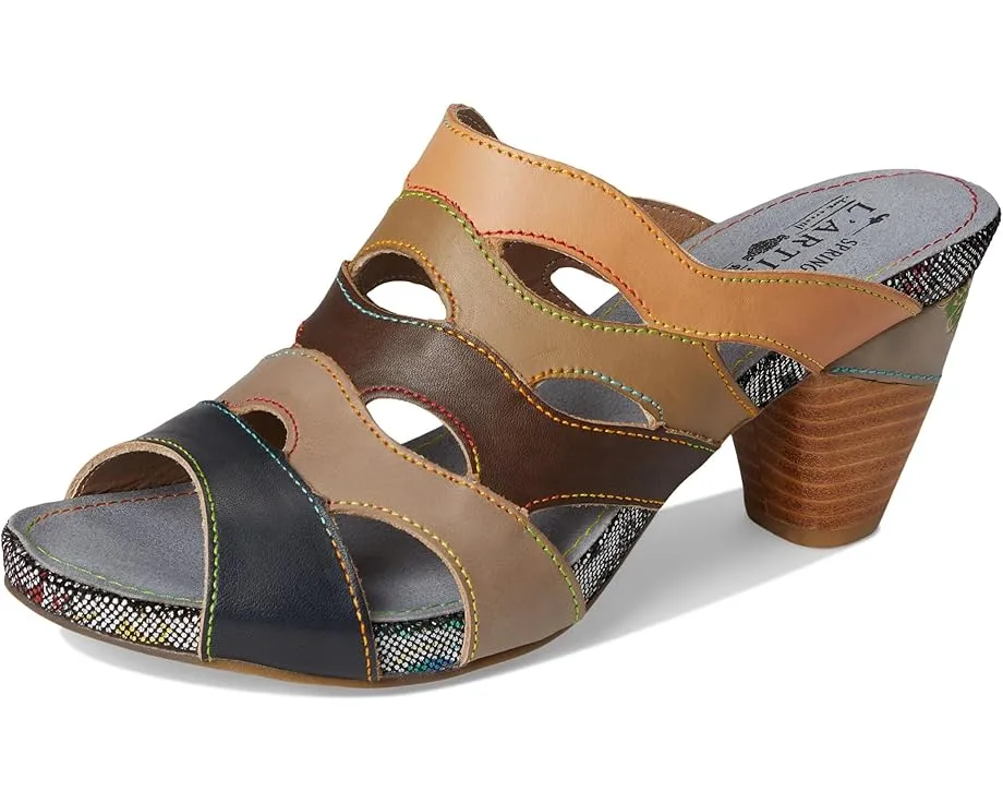 L'Artiste by Spring Step Сандалии Pita с волнообразным верхом и конусным каблуком