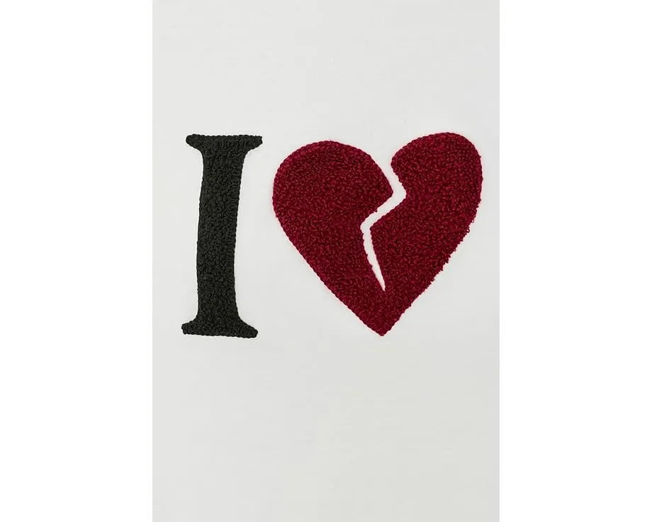 Футболка AllSaints Lover Etta Tee оверсайз с деталями в виде сердца