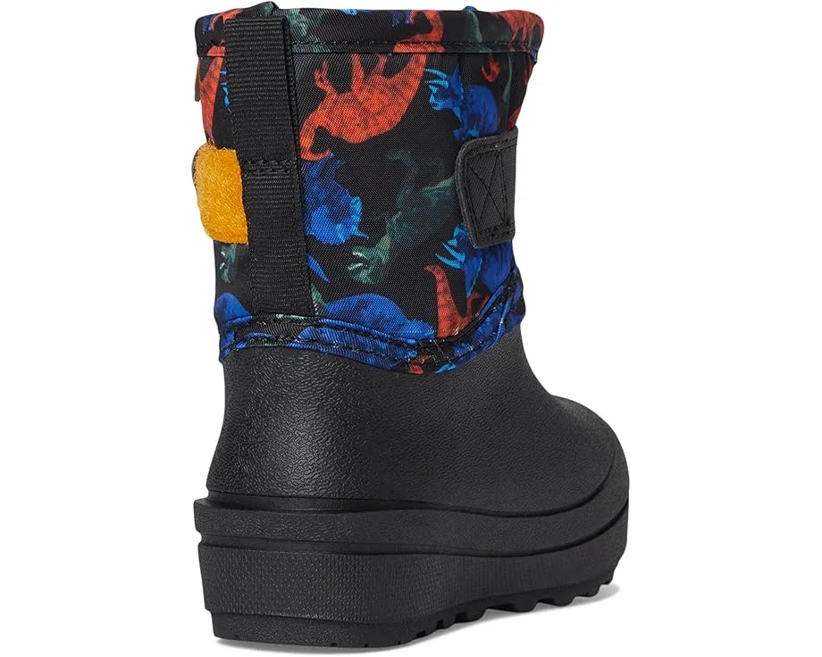 Детские сапоги Bogs Kids Baby Snow Shell с принтом динозавра и подкладкой из флиса