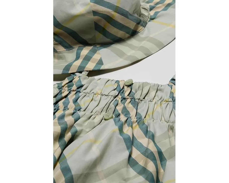 Burberry Kids комплект Raye Check для младенцев из вельвета с ведеркой