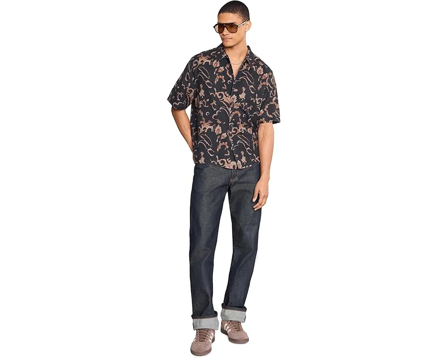 AllSaints Fortune рубашка с коротким рукавом цвета морской волны
