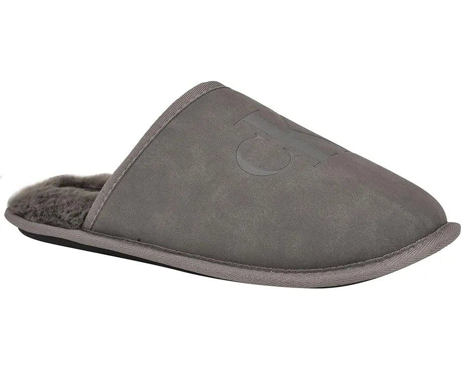 Тапочки Calvin Klein Xavery с искусственным мехом и монограммой