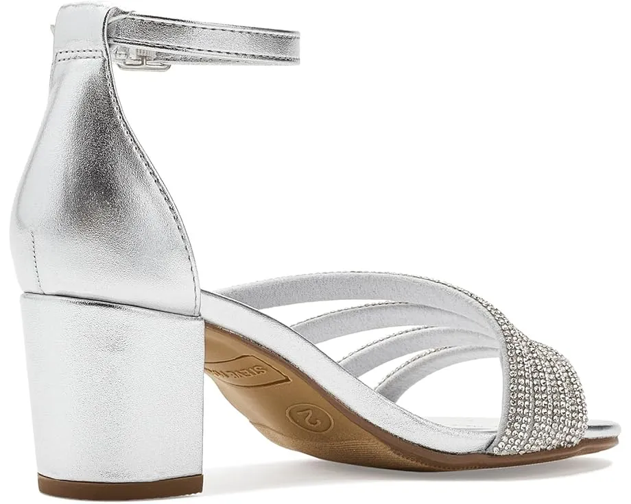 Детские сандалии Steve Madden Kids Haze с ремешками, украшенными стразами