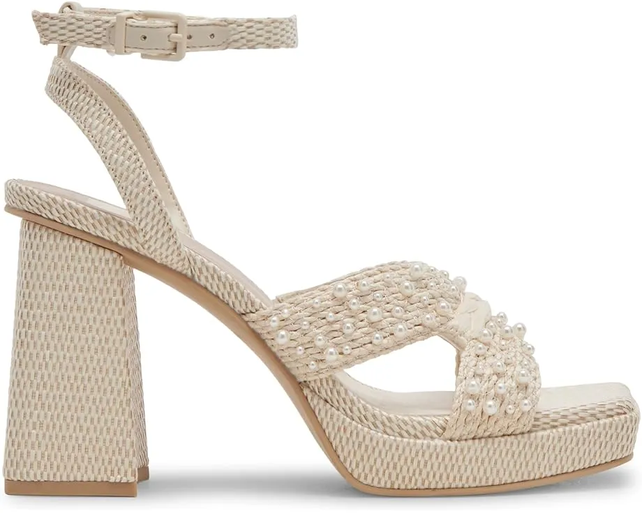 Босоножки Dolce Vita Aries Pearl с жемчужным декором и квадратным носком