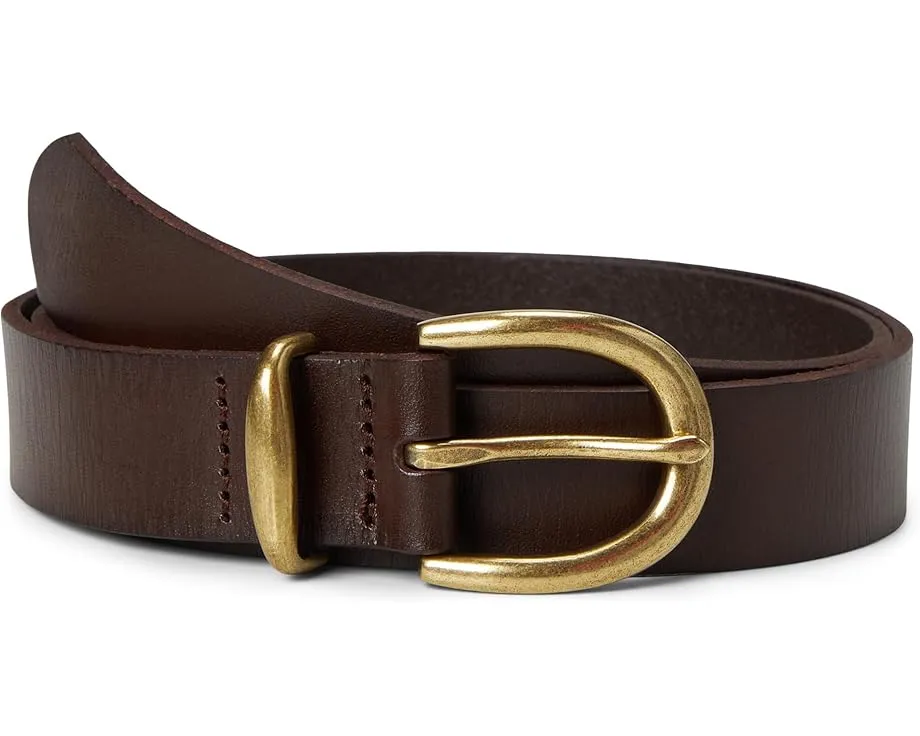 Кожаный ремень Classic Leather Belt от Madewell с регулируемой пряжкой