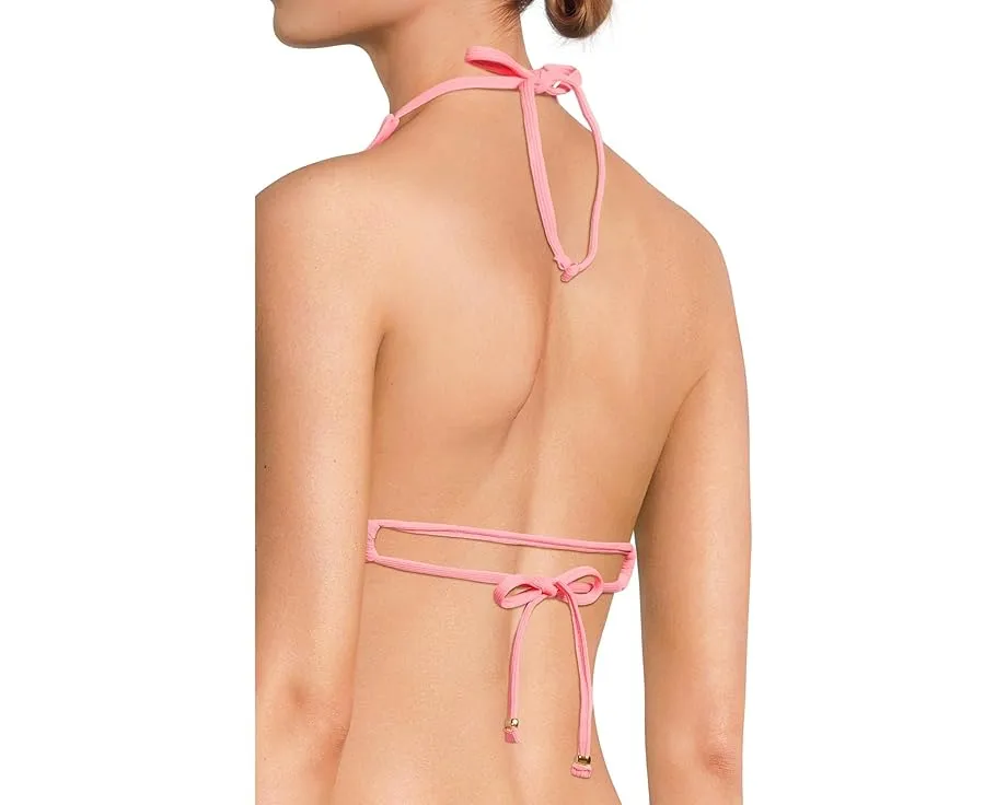 Топ BECCA на бретелях с U-образной пряжкой и текстурированной резинкой