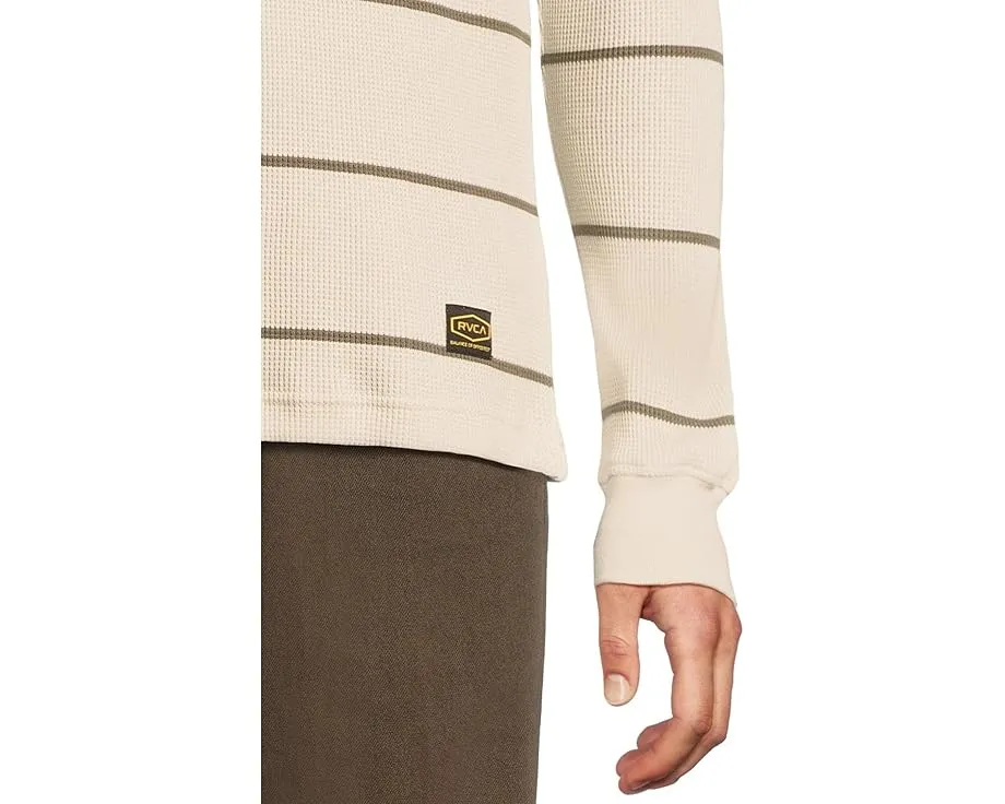 RVCA Dayshift лонгслив в полоску из мягкой вафельной ткани