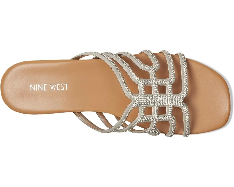 Плоские сандалии Nine West Timy с квадратным носком и украшениями