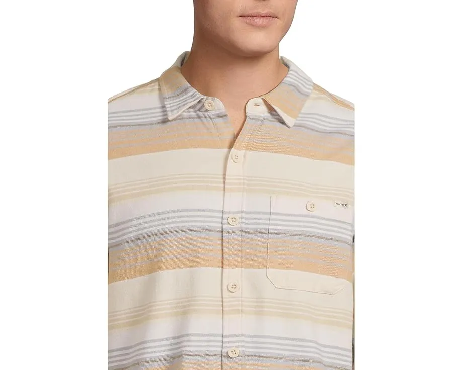 Рубашка Hurley Portland Stripe Stretch Flannel с длинным рукавом