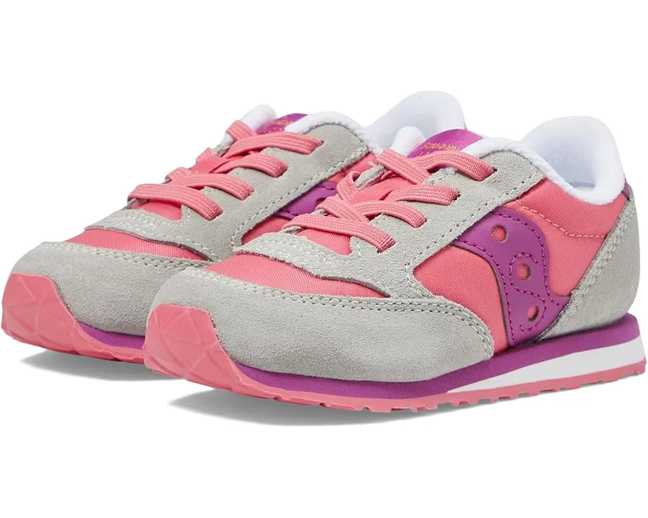Детские кроссовки Saucony Originals Jazz Junior с эластичными шнурками и верхом из замши