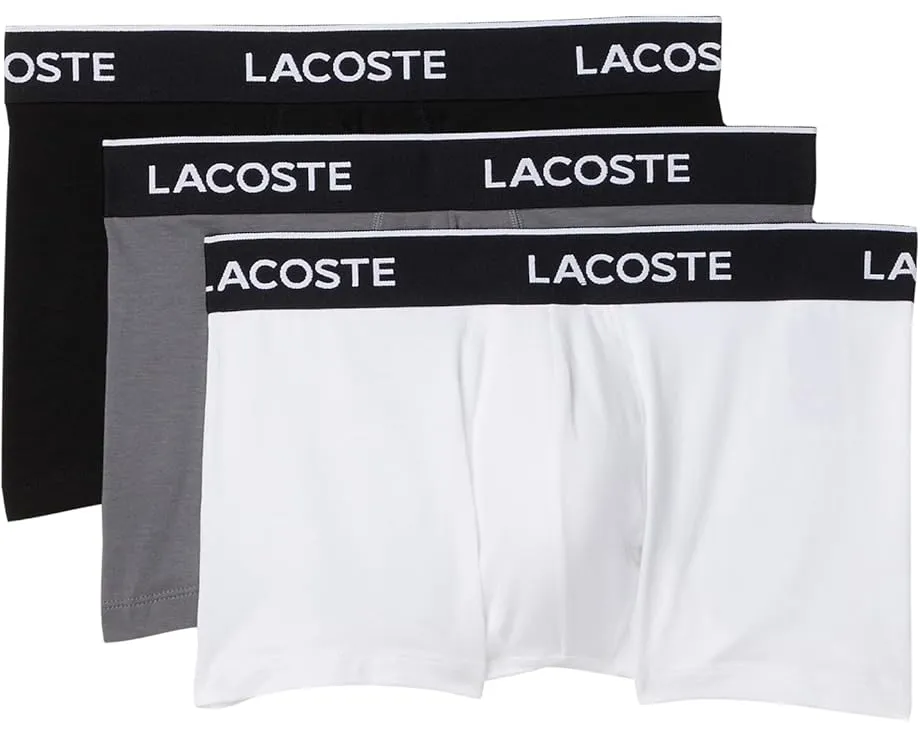 Трусы Lacoste из хлопка с эластаном 3 штуки