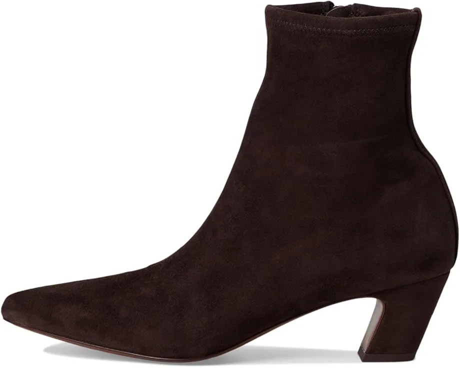 Ботильоны Doria Kicked Heel Ankle Boots на каблуке из эластичной замши Loeffler Randall