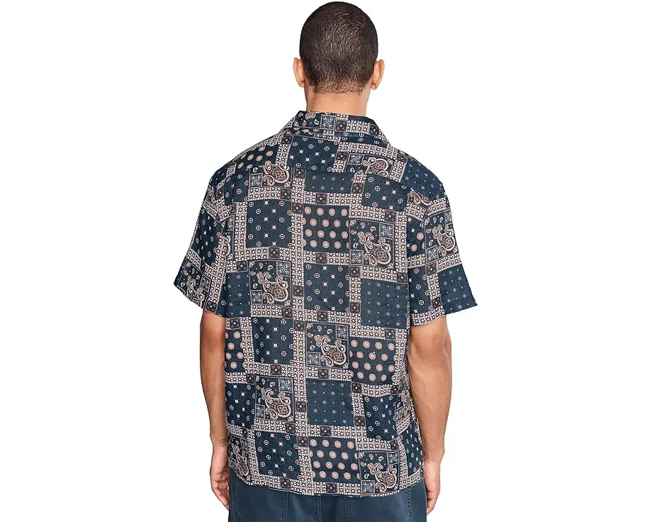 Рубашка John Varvatos Dan с отложным воротником и цветочным принтом