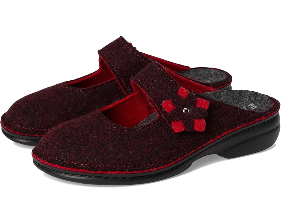 Клоги Finn Comfort Arlberg Barolo Doublefilz из шерсти с пробковой стелькой