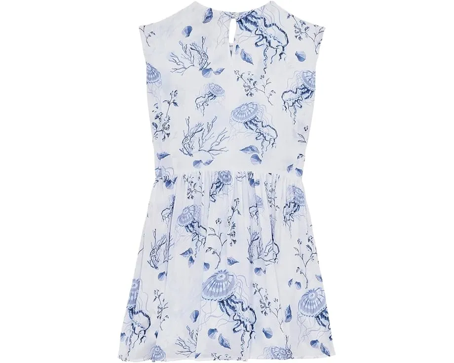 Детское платье Vilebrequin Dress Medusa & Shells с запахом и А-силуэтом