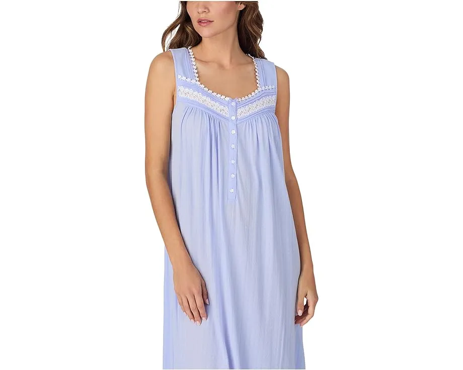 Ночная сорочка Eileen West без рукавов из хлопкового батиста в балетном стиле