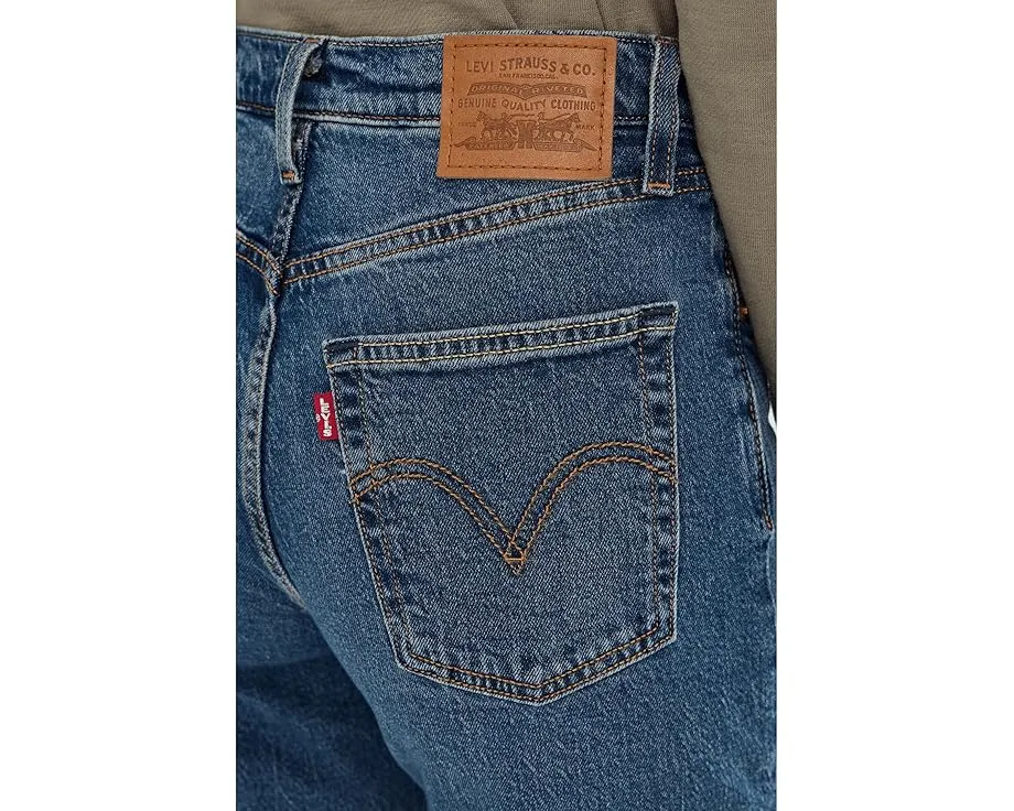 Джинсы Levi's Premium Ribcage Straight Ankle облегченные с высокой посадкой