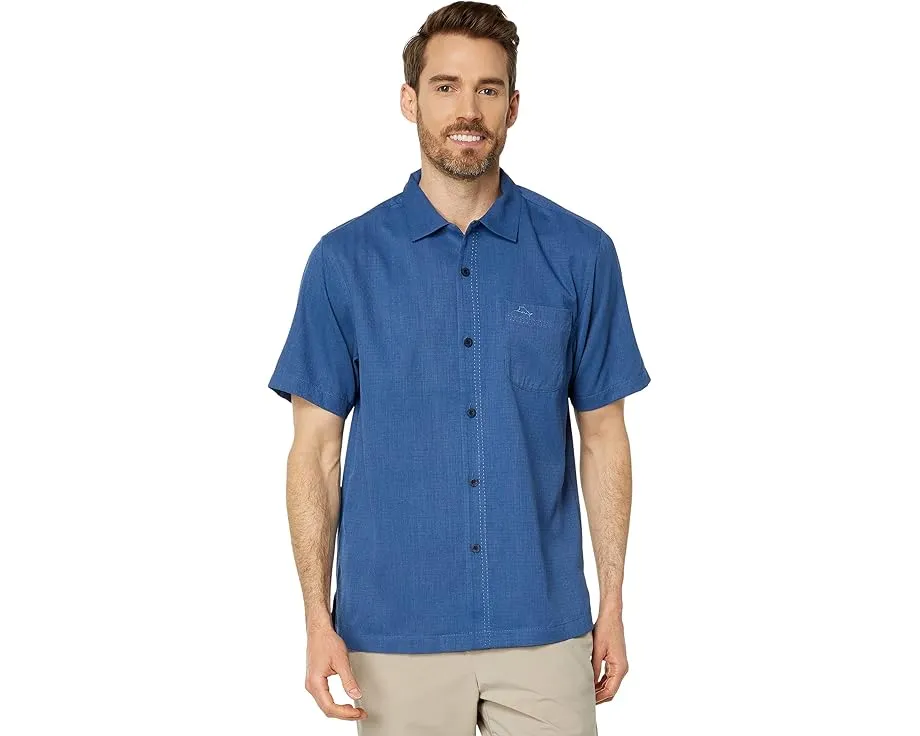 Рубашка Tommy Bahama Coastal Breeze Check из смеси шелка и полиэстера