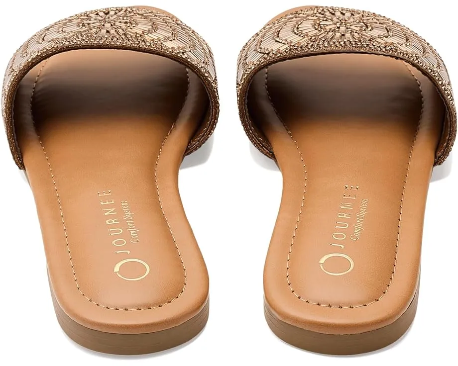 Сандалии Journee Collection Maria с квадратным носком и амортизирующей стелькой