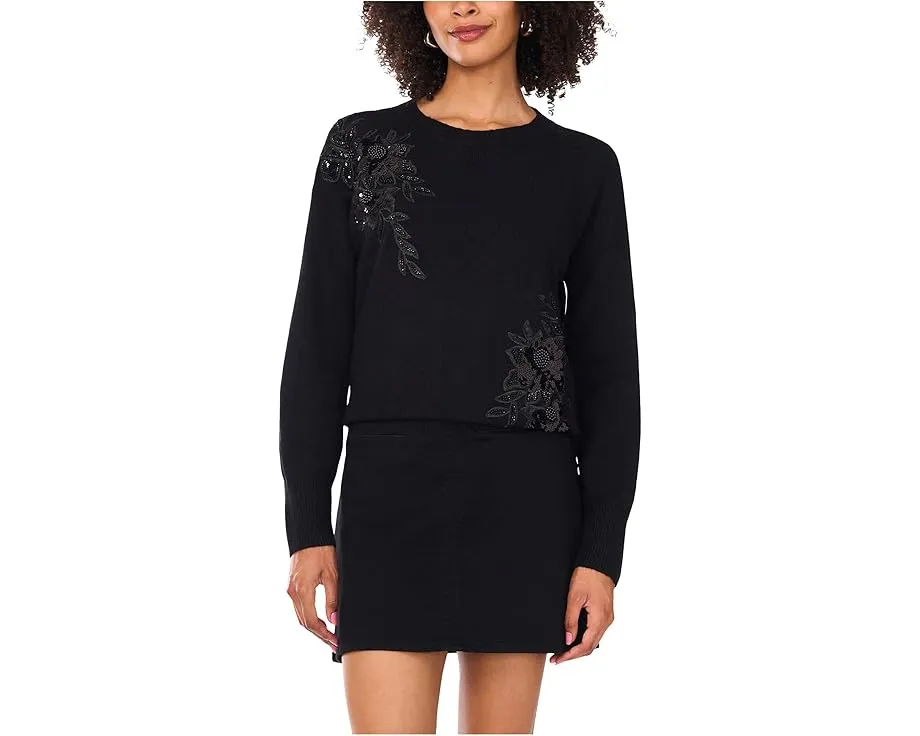 Свитер Vince Camuto с декором и длинными рукавами