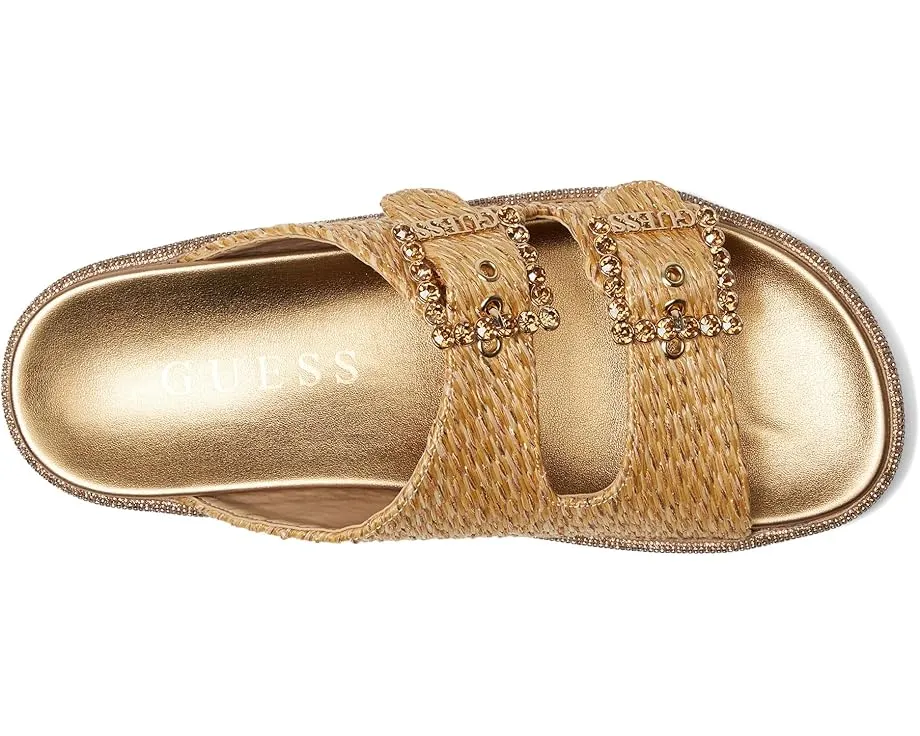 Сандалии GUESS Funzy с пайетками и стразами