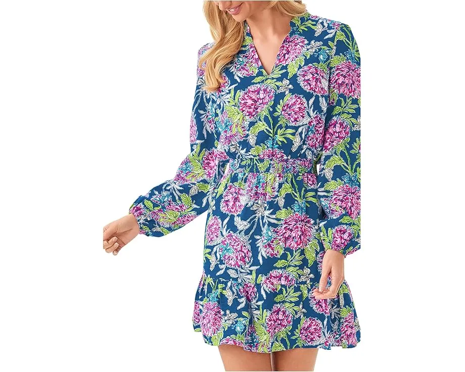 Платье Axton с воротником стойкой и присборенной талией Lilly Pulitzer