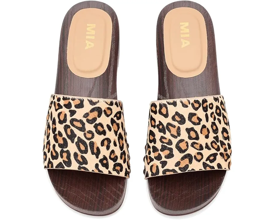 Босоножки MIA Lanell-P на квадратном каблуке с принтом под животное