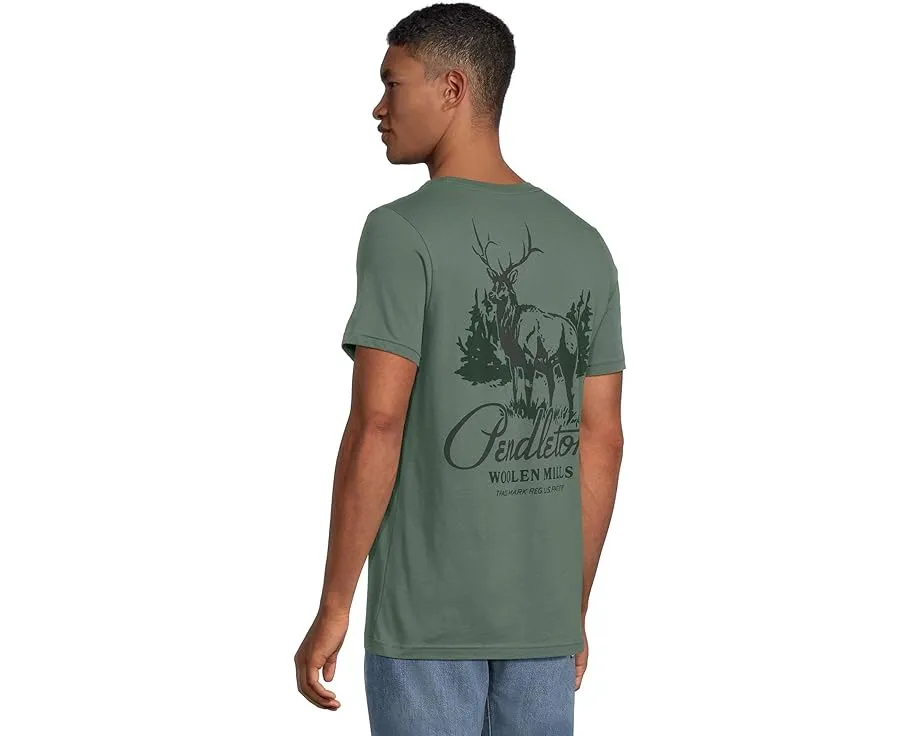 Футболка Pendleton Stag Hillside с графическим принтом из хлопка