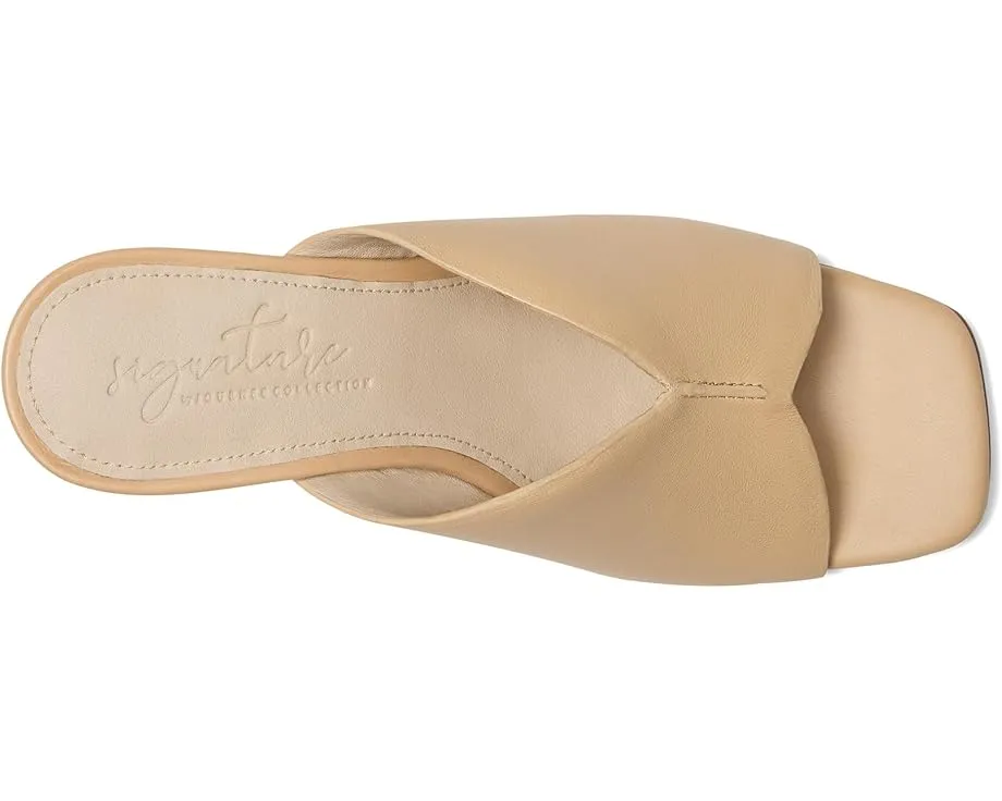 Босоножки Karah с открытым квадратным носком и ребристым каблуком